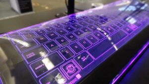 A GLASS KEYBOARD FINALLY SHIPS