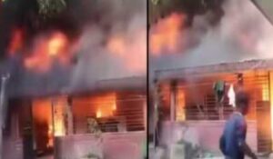 Fire Damages Home of Hindu Schoolteacher in Sylhet, Police Rule Out Foul Play Fire Damages Home of Hindu Schoolteacher in Sylhet, Police Rule Out Foul Play